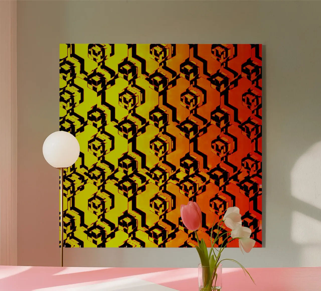 XRX_BTC_Sunset plexiglass da Crypto_Jungle