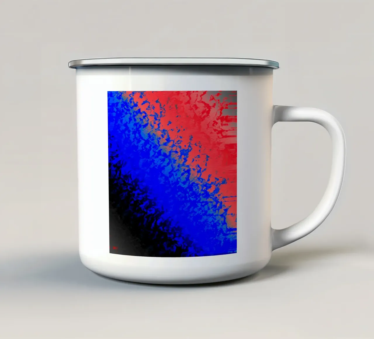 XRX_BTC_Sundown tazza in smalto da Crypto_Jungle