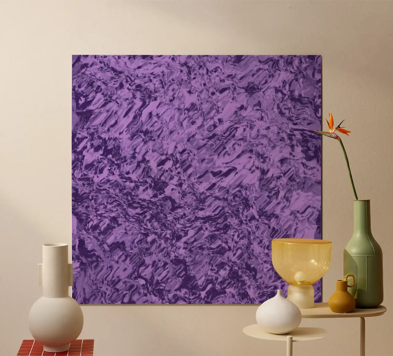 Marble_XY poster con telaio in legno da Crypto_Jungle
