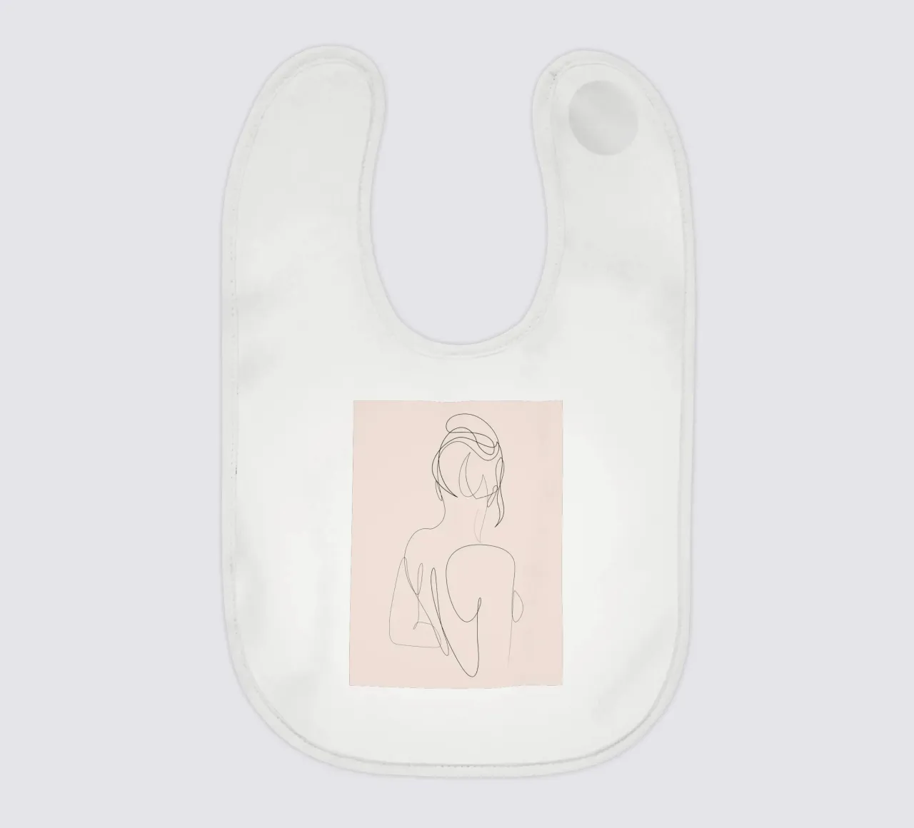 Linger - One line art - A2504 pastello bavaglino da Addillum