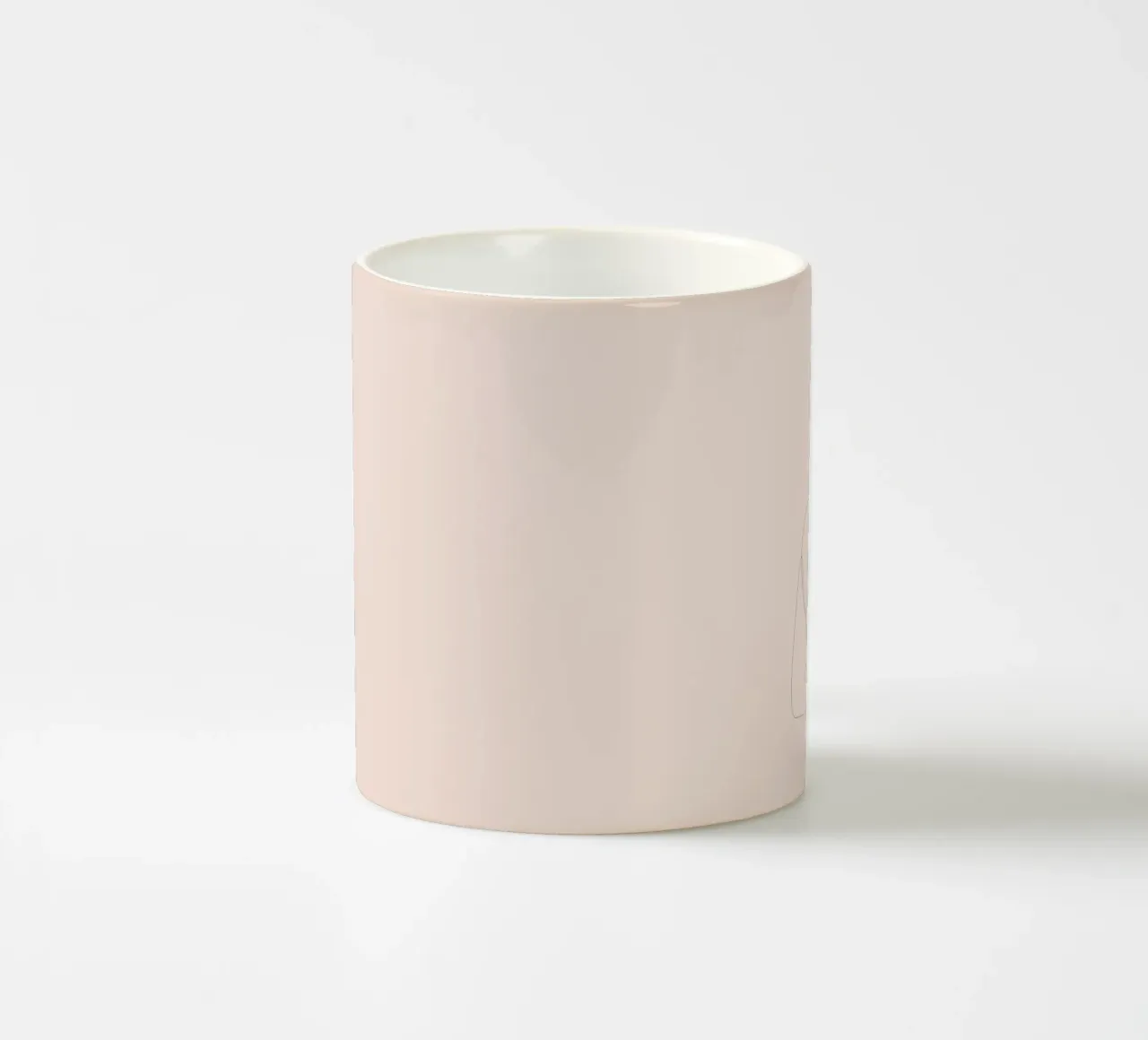 Linger - One line art - A2504 pastello tazza in ceramica da Addillum
