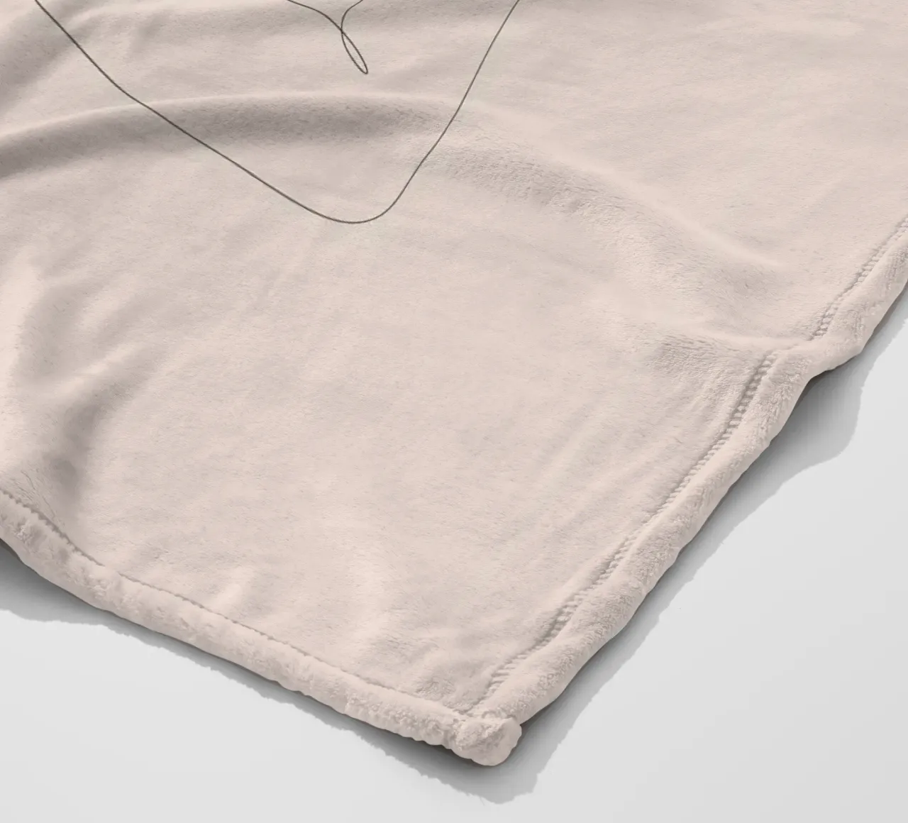 Linger - One line art - A2504 pastello coperta in pile da Addillum