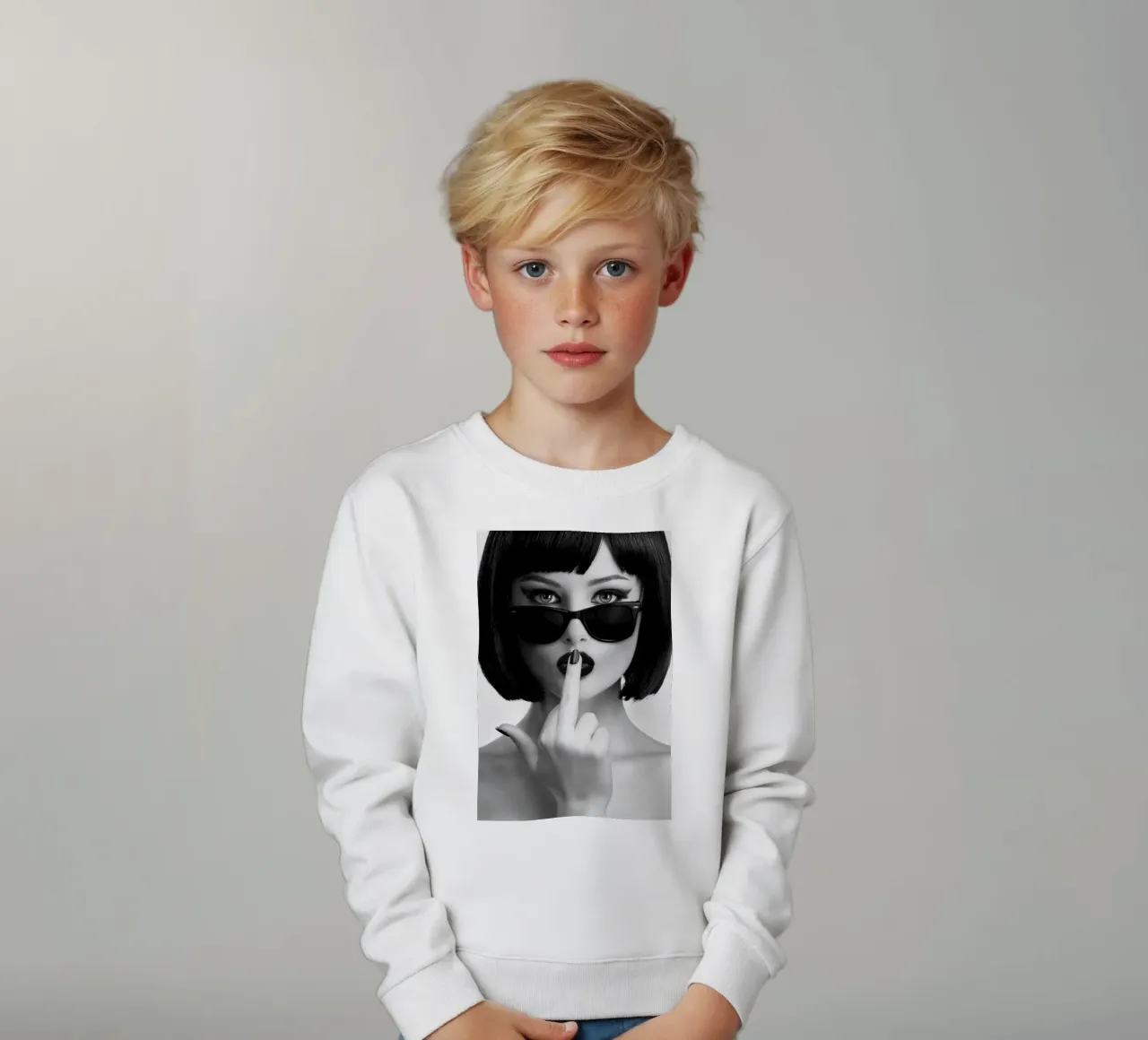 SShhh kids sweatshirt by Lorraine Mooore