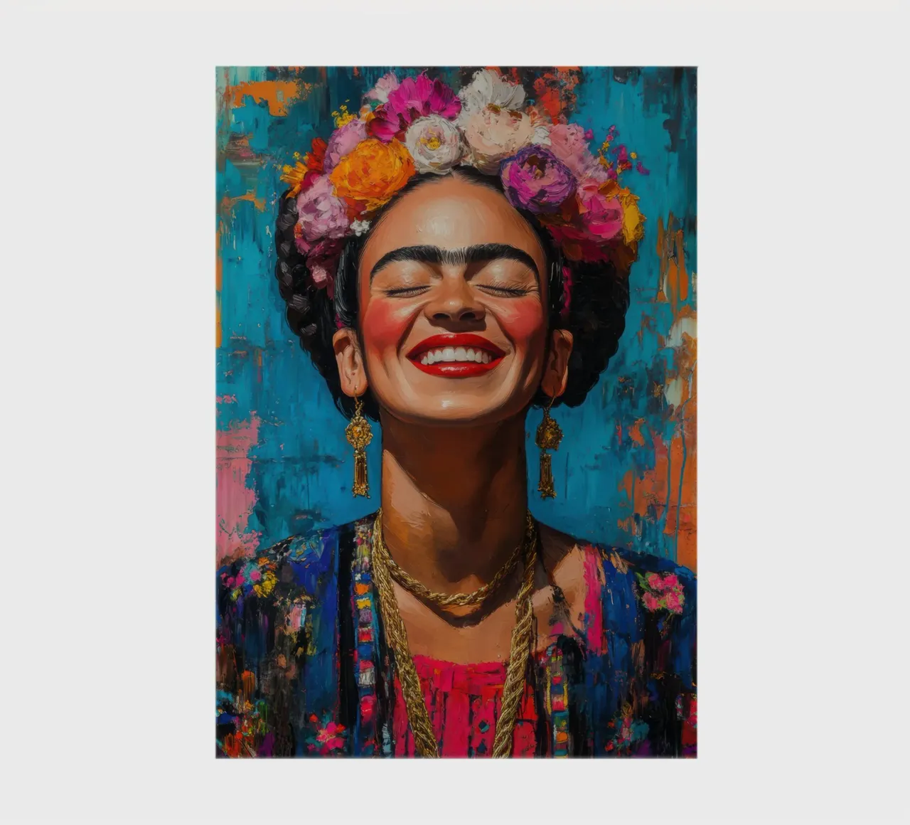 Frida Kahlo: Where colours sing and hearts beat faster notebook by Fantasias Florales