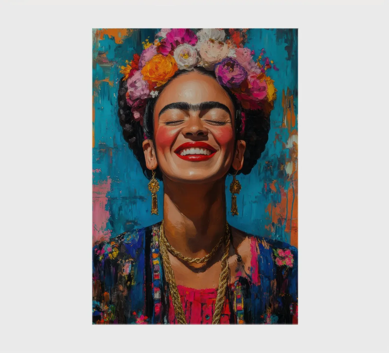 Frida Kahlo: Where colours sing and hearts beat faster notebook by Fantasias Florales