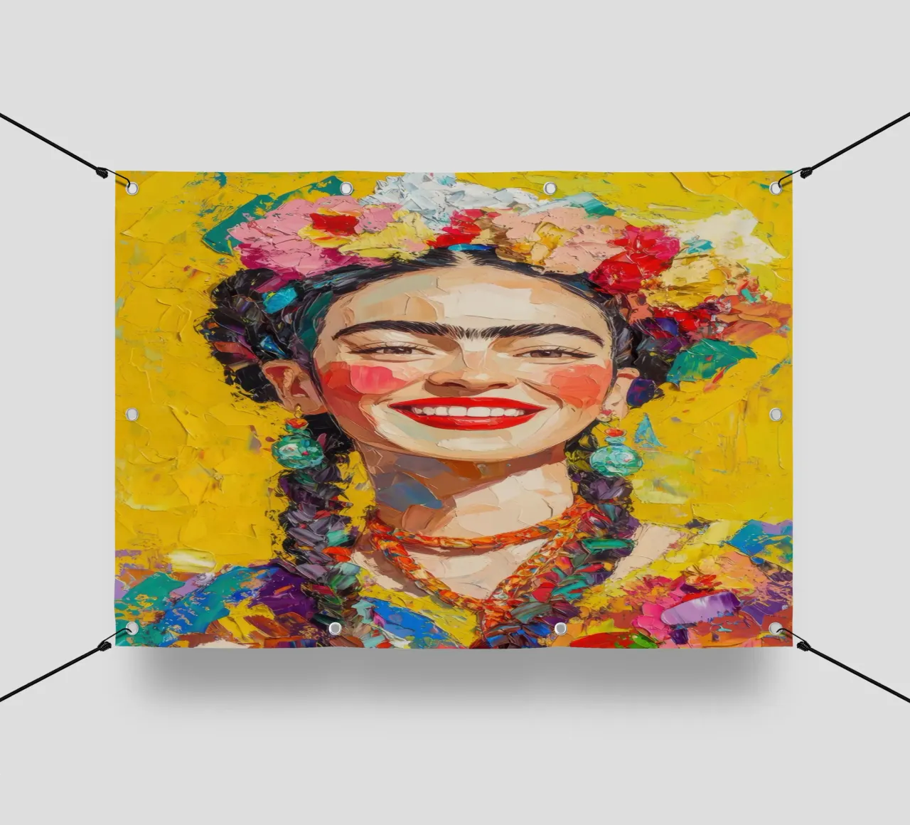 Frida Kahlo: la luce della speranza telo in pvc da Fantasias Florales