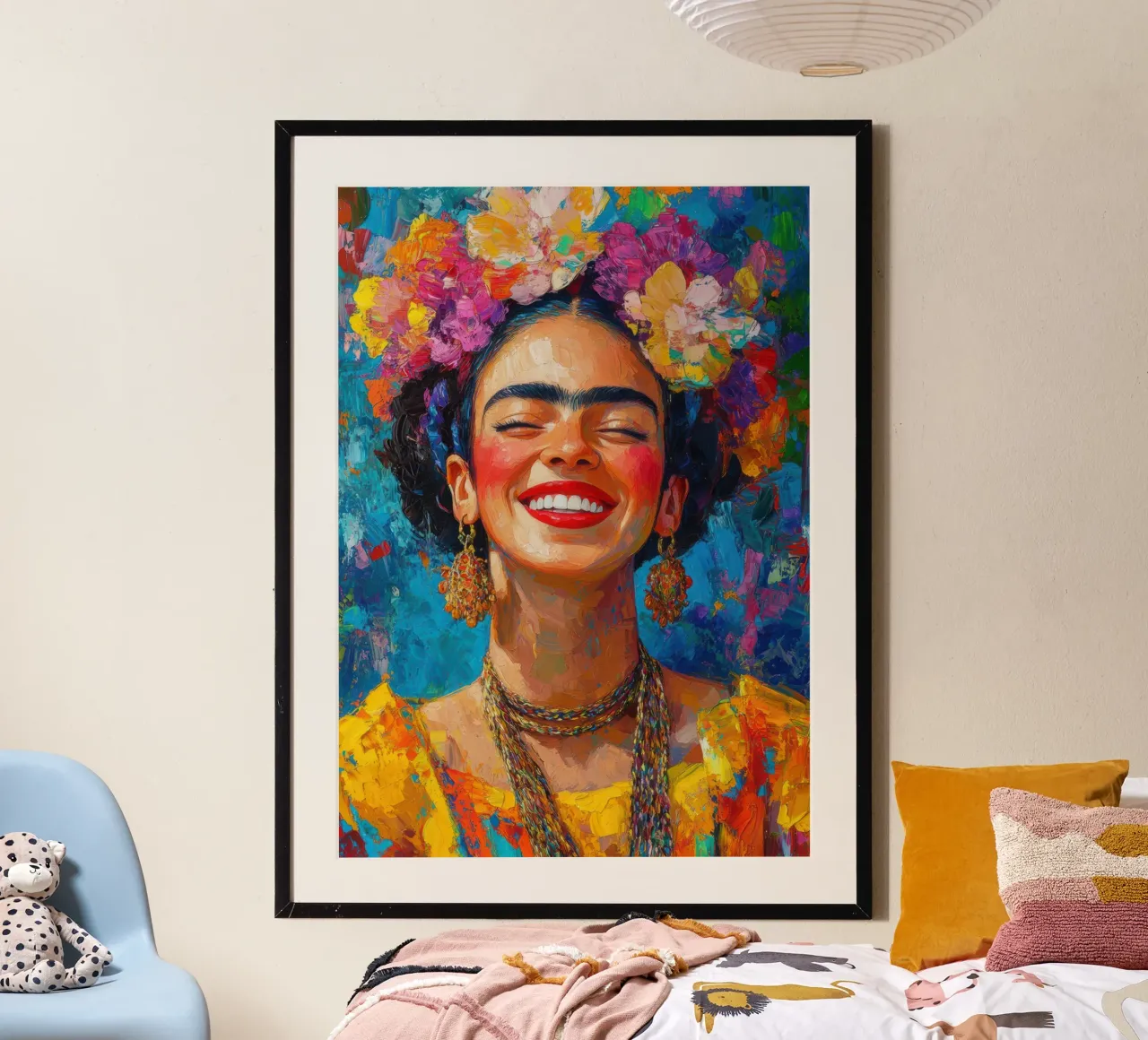 Frida Kahlo: un riflesso della forza interiore carta hahnemühle da Fantasias Florales