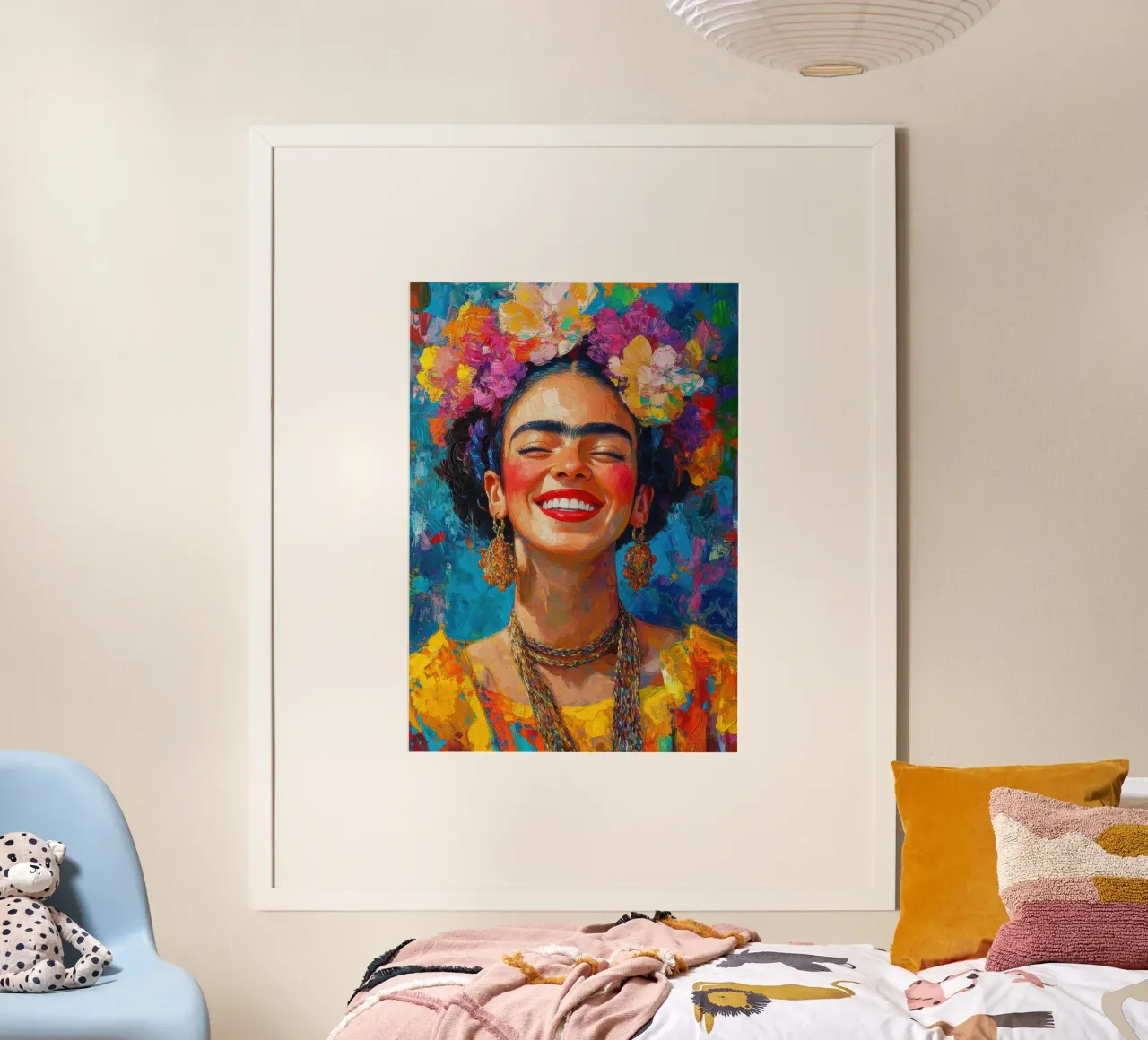 Frida Kahlo: un riflesso della forza interiore carta hahnemühle da Fantasias Florales