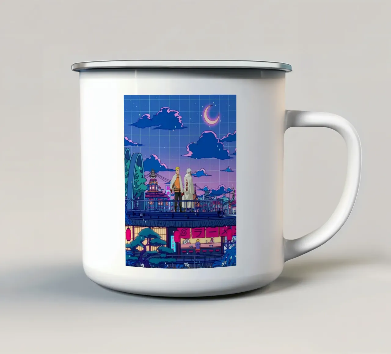 konoha vaporwave tazza in smalto da Green