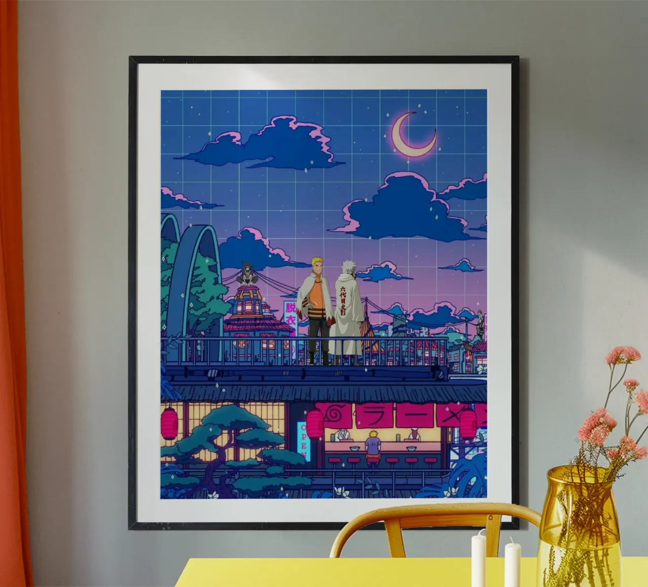 konoha vaporwave poster da Green