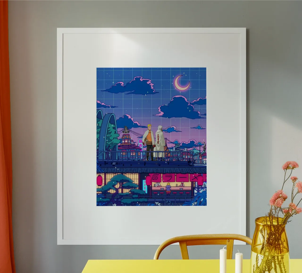 konoha vaporwave poster da Green