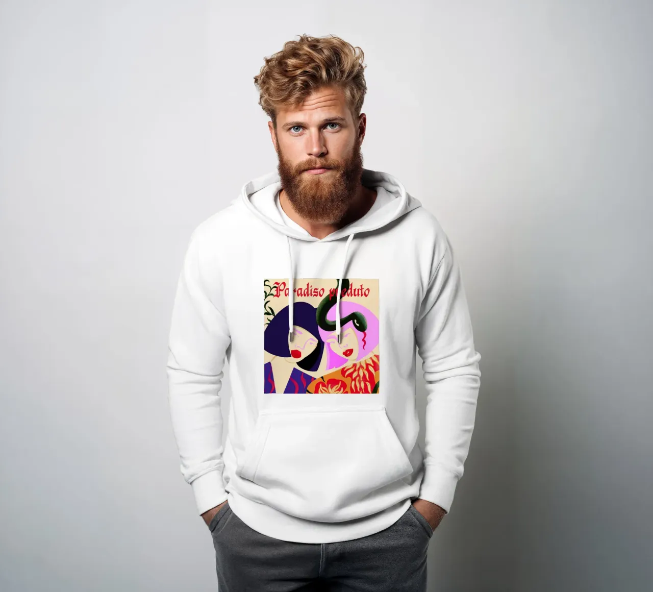Pareiso Preduto felpa con cappuccio da Kika illu