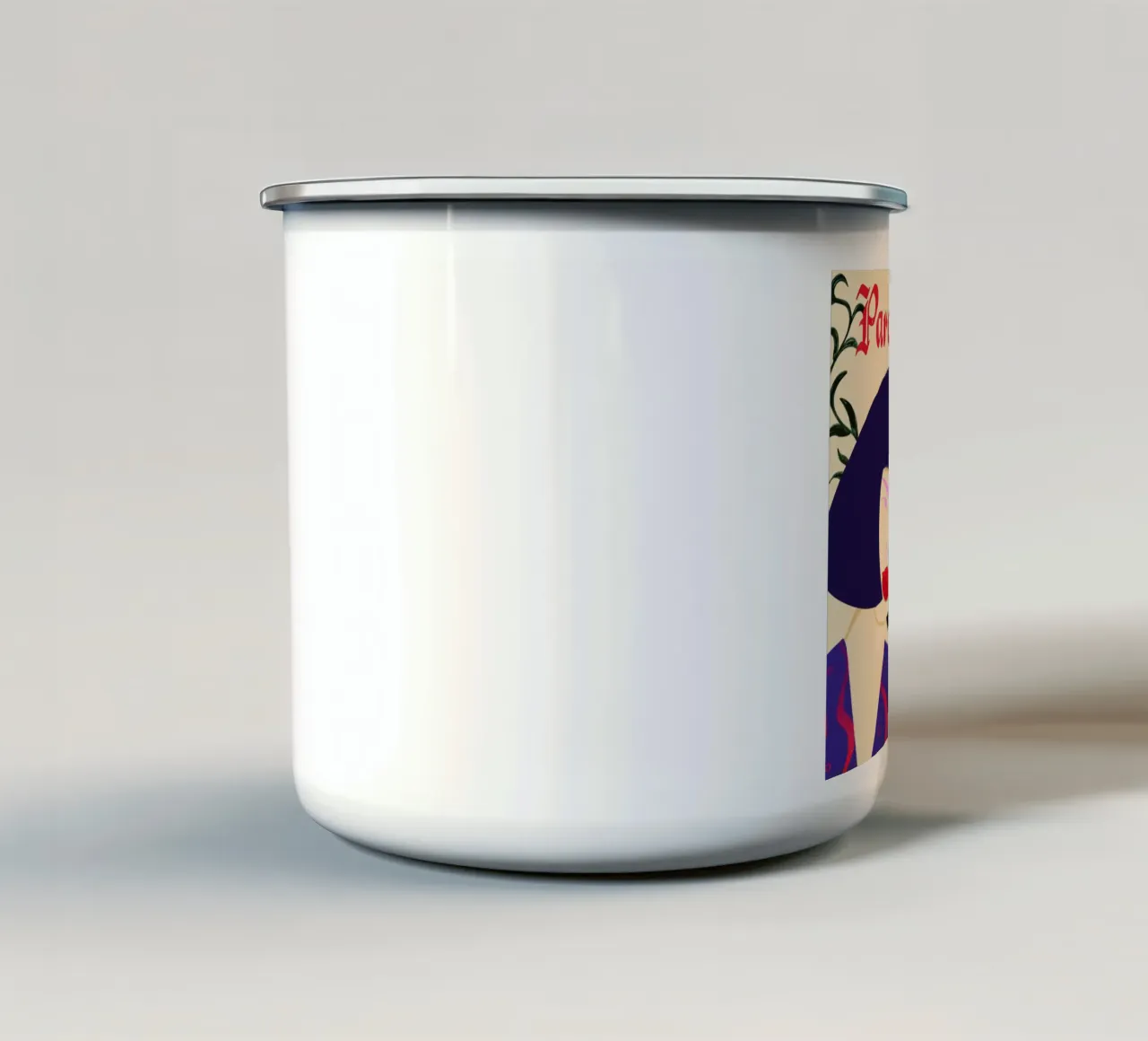 Pareiso Preduto tazza in smalto da Kika illu