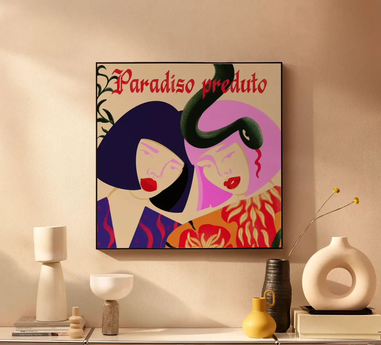 Pareiso Preduto plexiglass da Kika illu