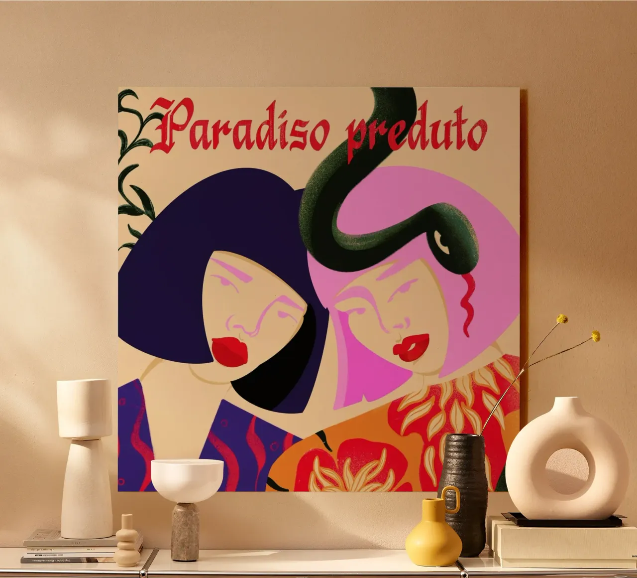 Pareiso Preduto plexiglass da Kika illu