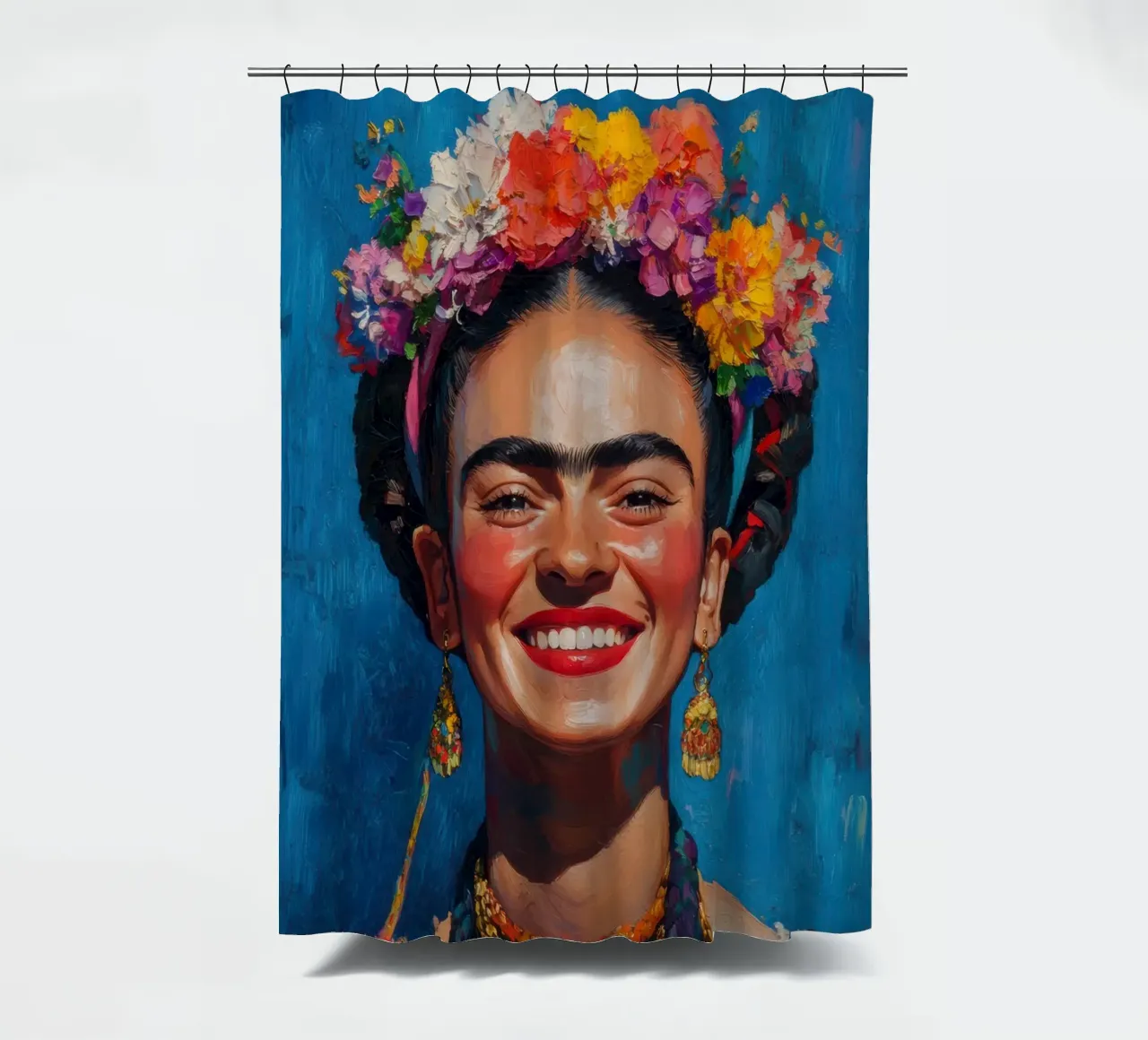 Frida Kahlo: l'anima in fiore tenda da doccia da Fantasias Florales
