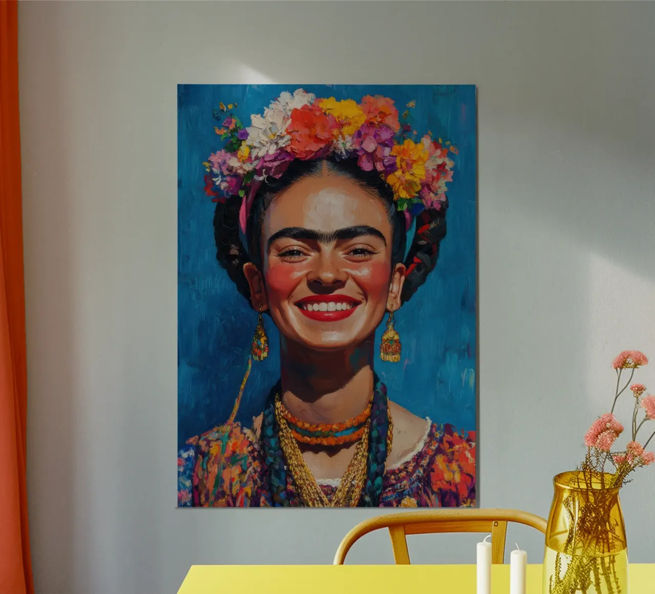 Frida Kahlo: l'anima in fiore carta hahnemühle da Fantasias Florales