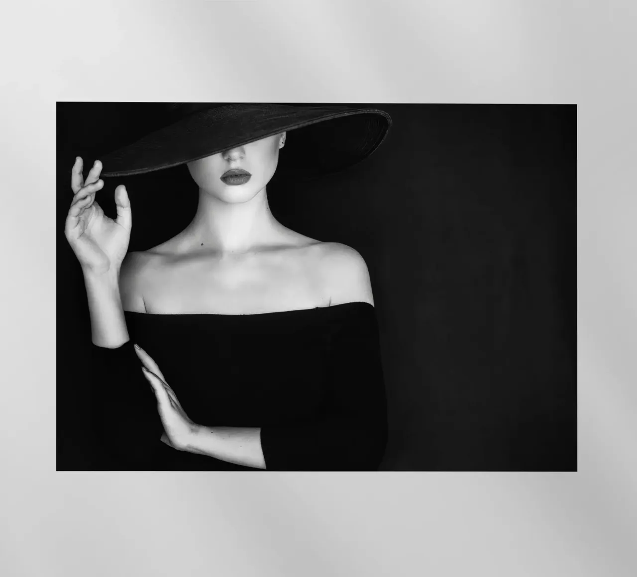 Beautiful Woman Wearing a Hat backlit film by Lorraine Mooore