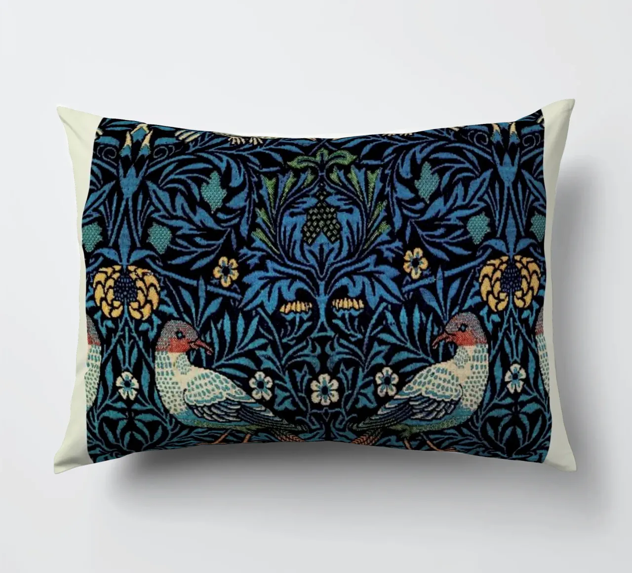 William Morris - Birds Exhibition decorative cushion by Vintage by JUNIQE