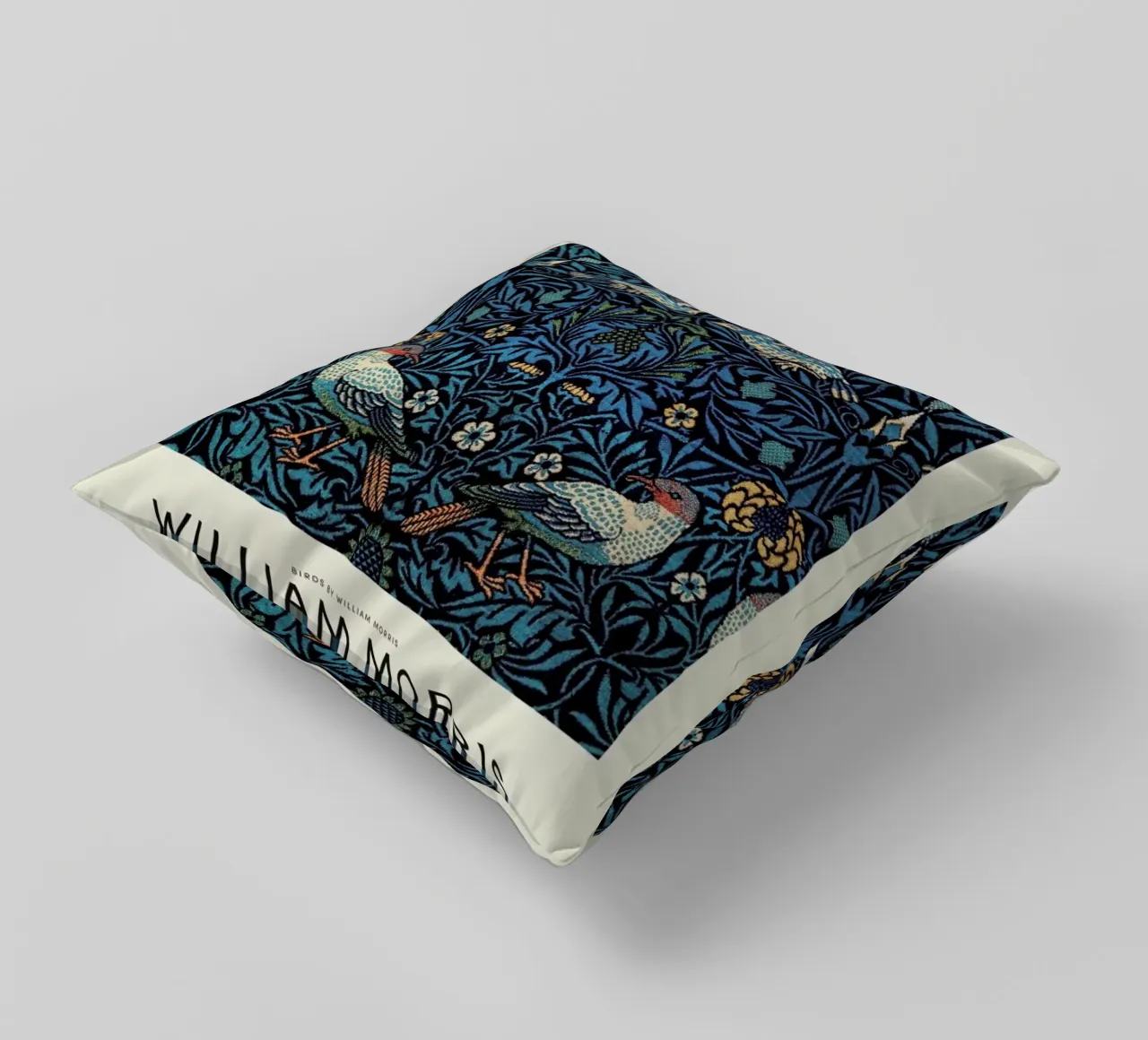William Morris - Birds Exhibition decorative cushion by Vintage by JUNIQE