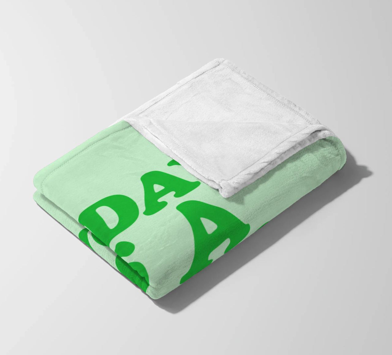 Today is a Good Day Optimistic Typography Print in Green fleece blanket by THE MOTIVATED TYPE