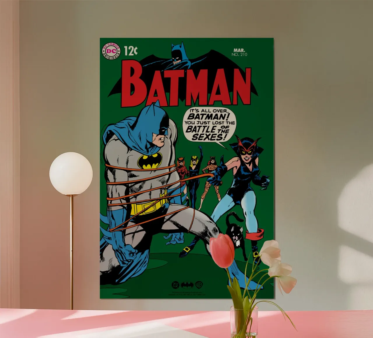 Batman No. 210 - Battle of the Sexes hahnemühle by Comic Covers by Warner Bros.