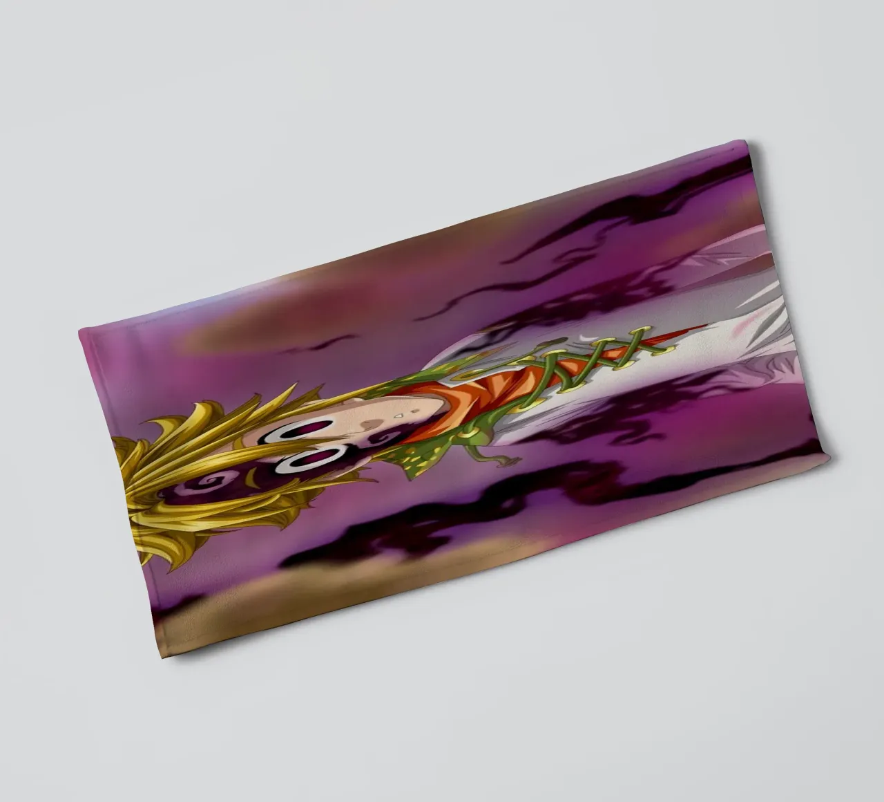 angry meliodas duvet towel by Green