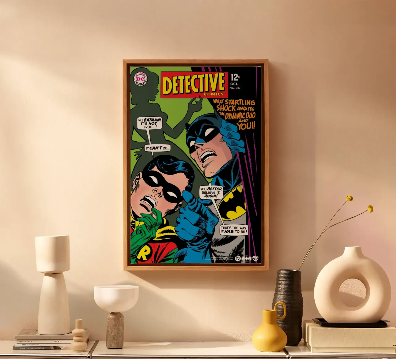 Batman No. 380 - it has to be! canvas van Comic Covers by Warner Bros.