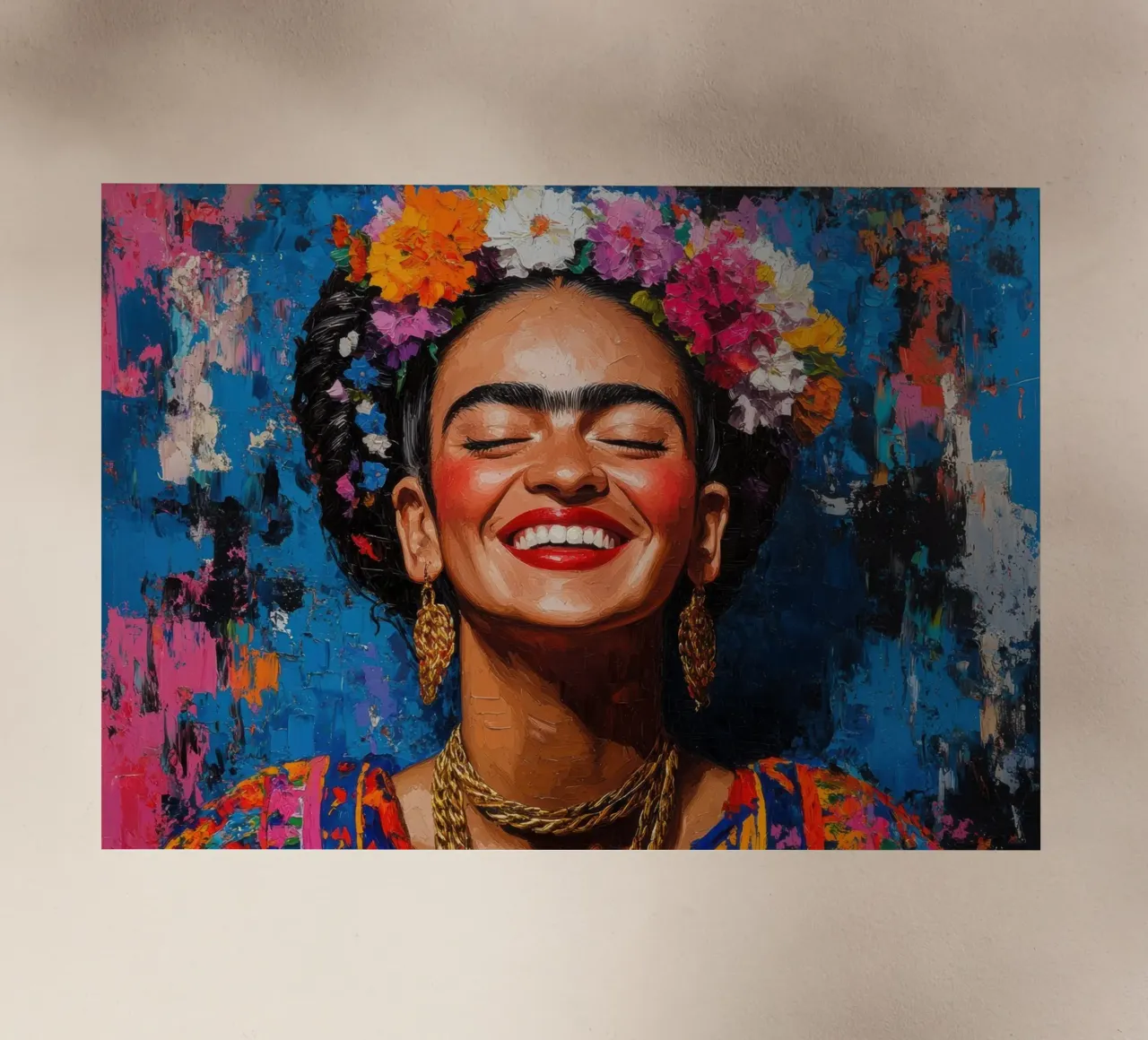 Frida Kahlo: pura gioia di vivere pellicola backlit da Fantasias Florales