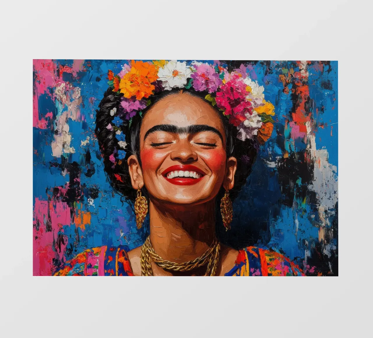 Frida Kahlo: pura gioia di vivere pellicola backlit da Fantasias Florales