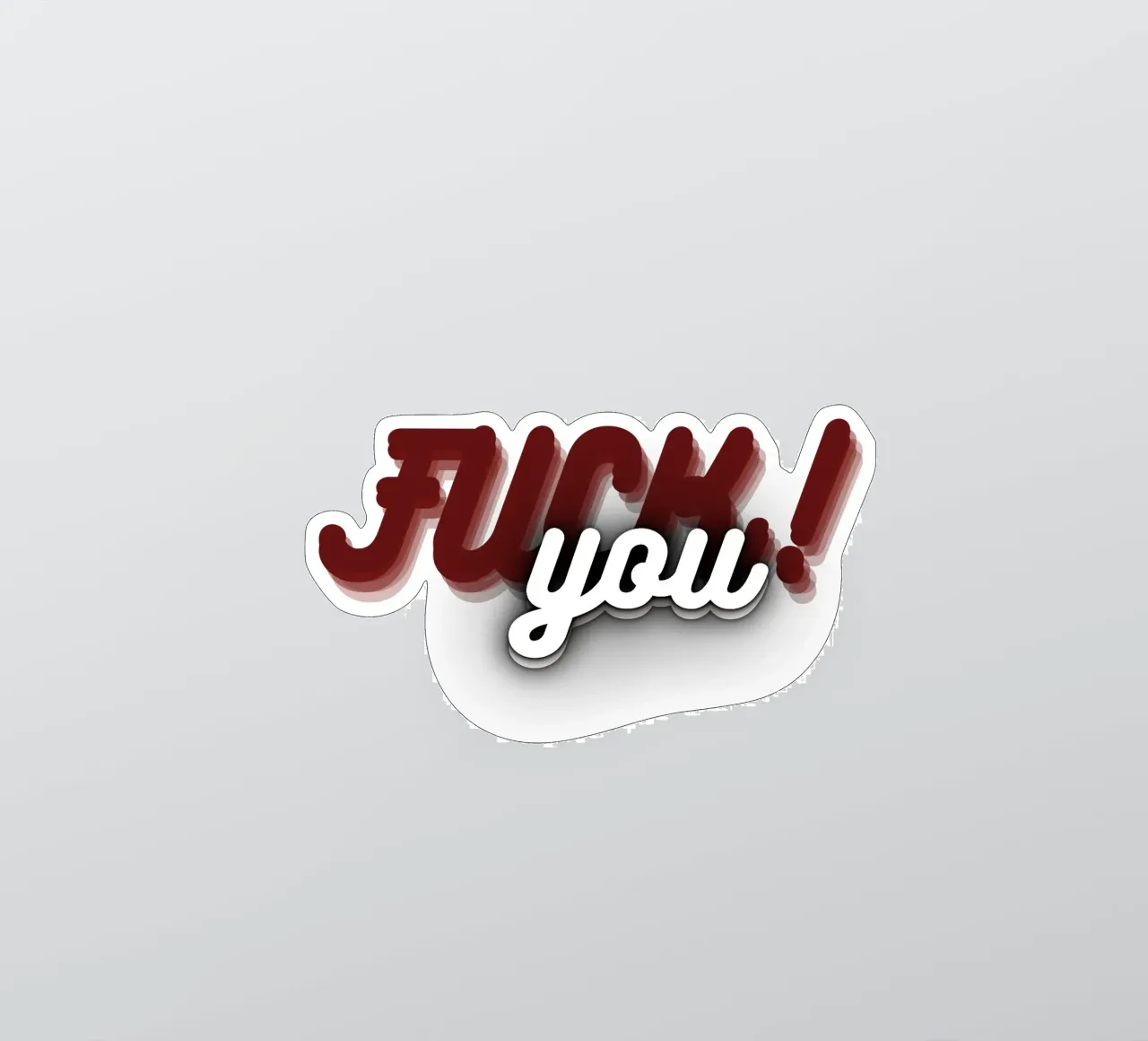 F**K U_XR adesivo da Crypto_Jungle