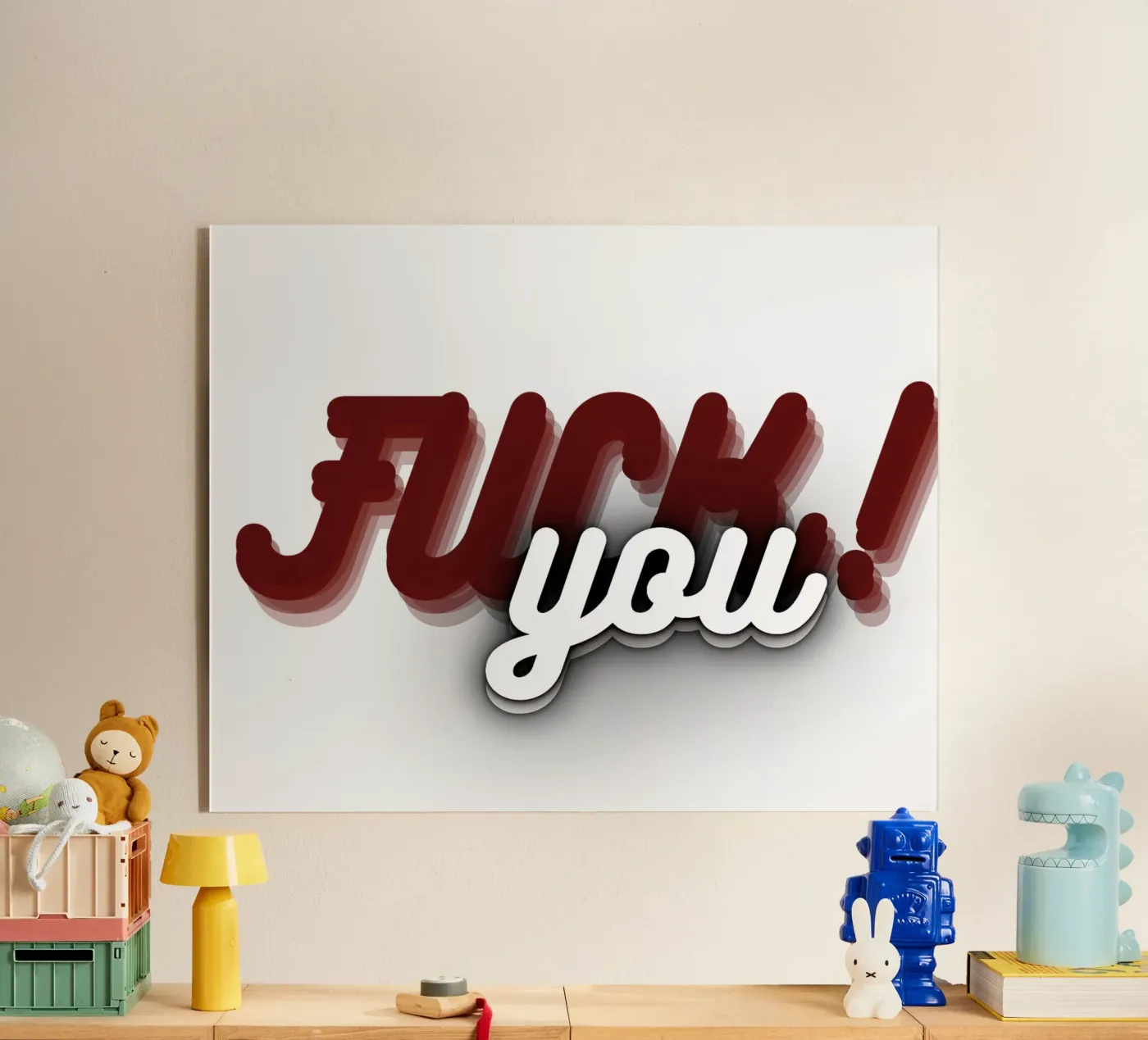 F**K U_XR plexiglass da Crypto_Jungle