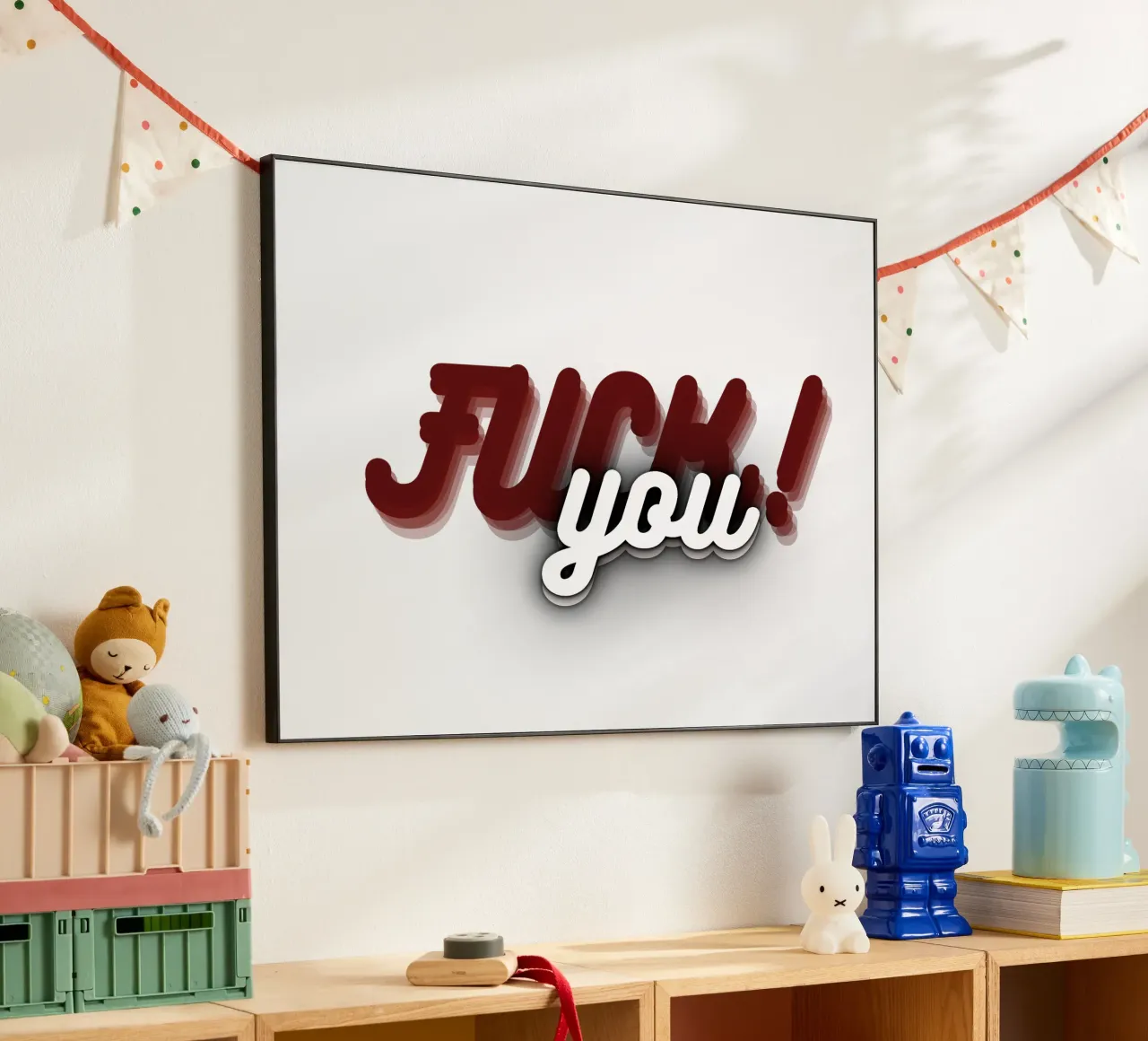 F**K U_XR alluminio dibond da Crypto_Jungle