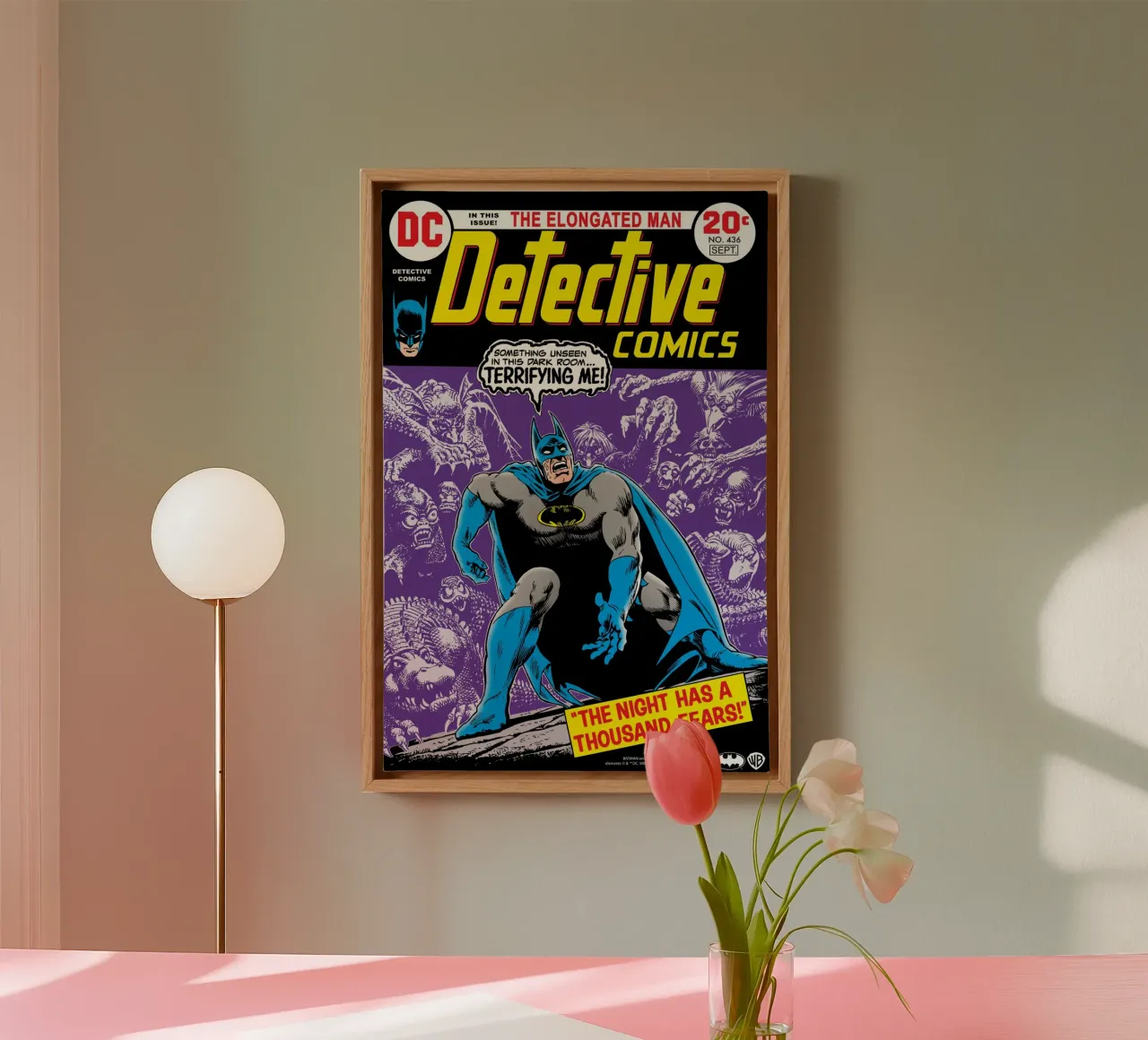 Batman No. 430 - thousand fears! tela con Cornice a cassetta da Comic Covers by Warner Bros.