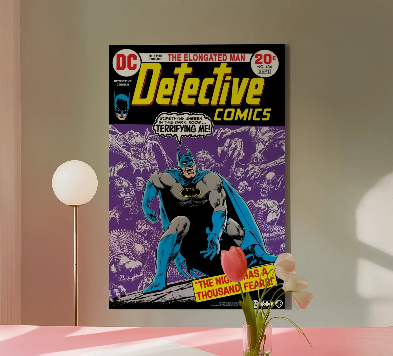 Batman No. 430 - thousand fears! tela con Cornice a cassetta da Comic Covers by Warner Bros.