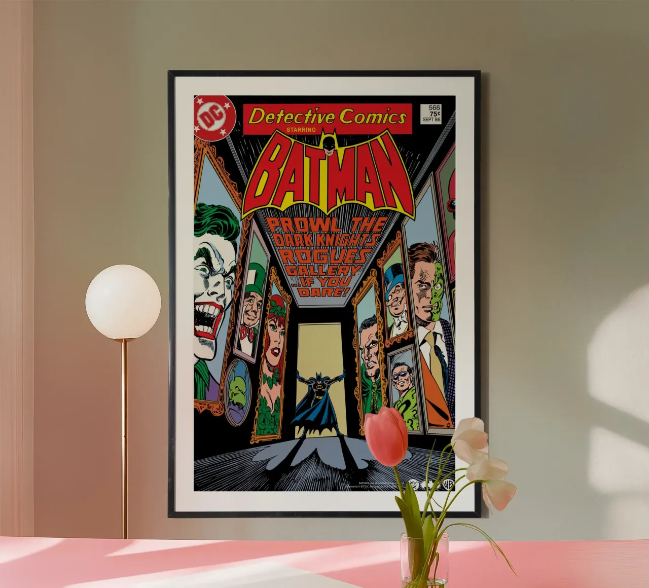 Batman No 566 - dark knigth rogues gallery! carta hahnemühle da Comic Covers by Warner Bros.