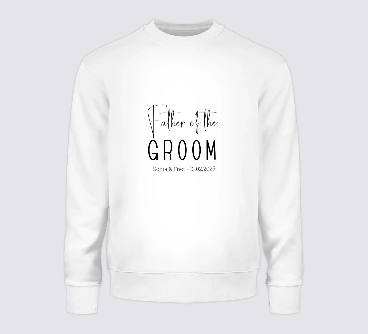 Père du marié personnalisé Mariage sweat de Personalized Art