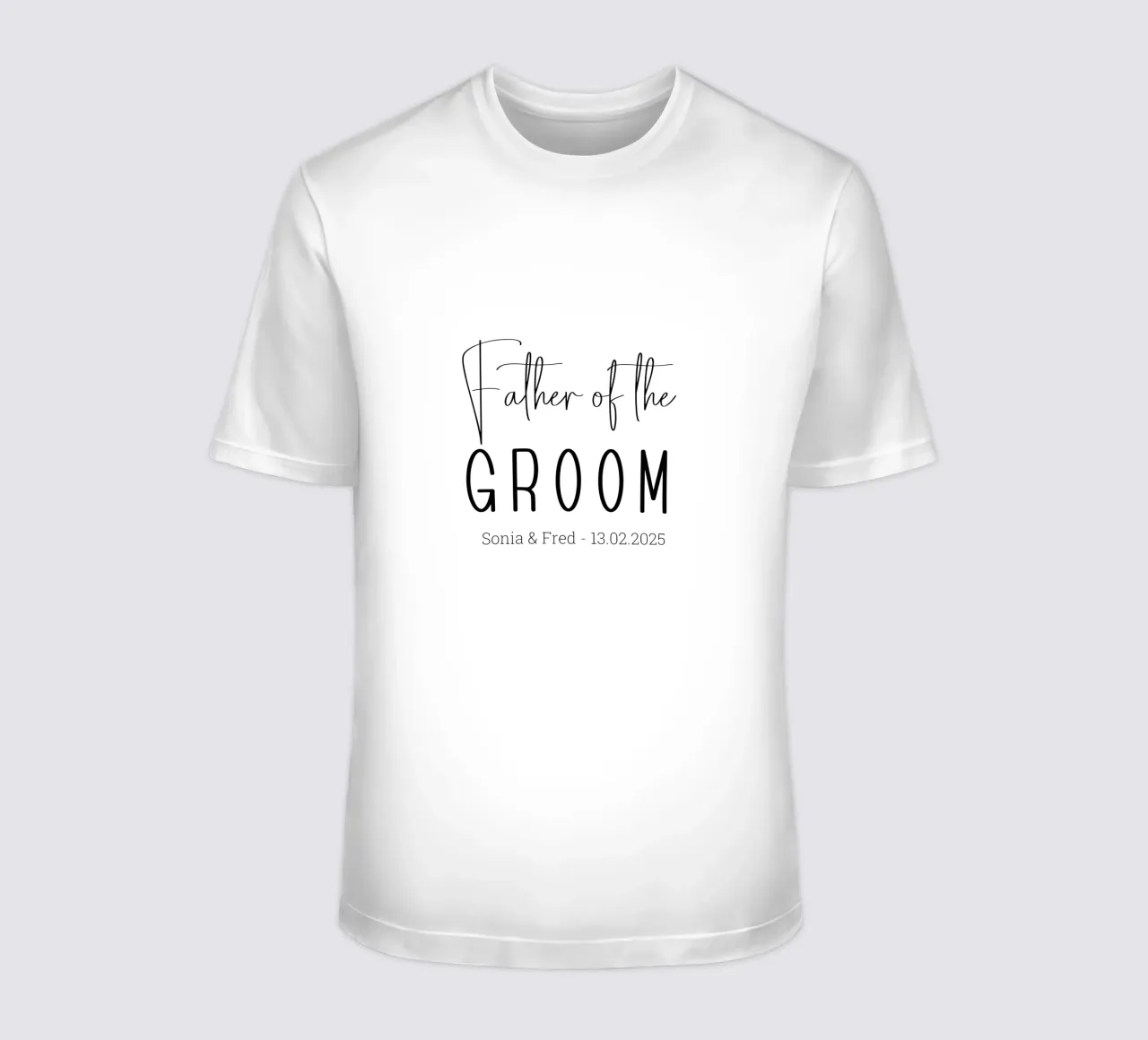 Personalized Father of the Groom Custom Wedding t-shirt by Personalized Art
