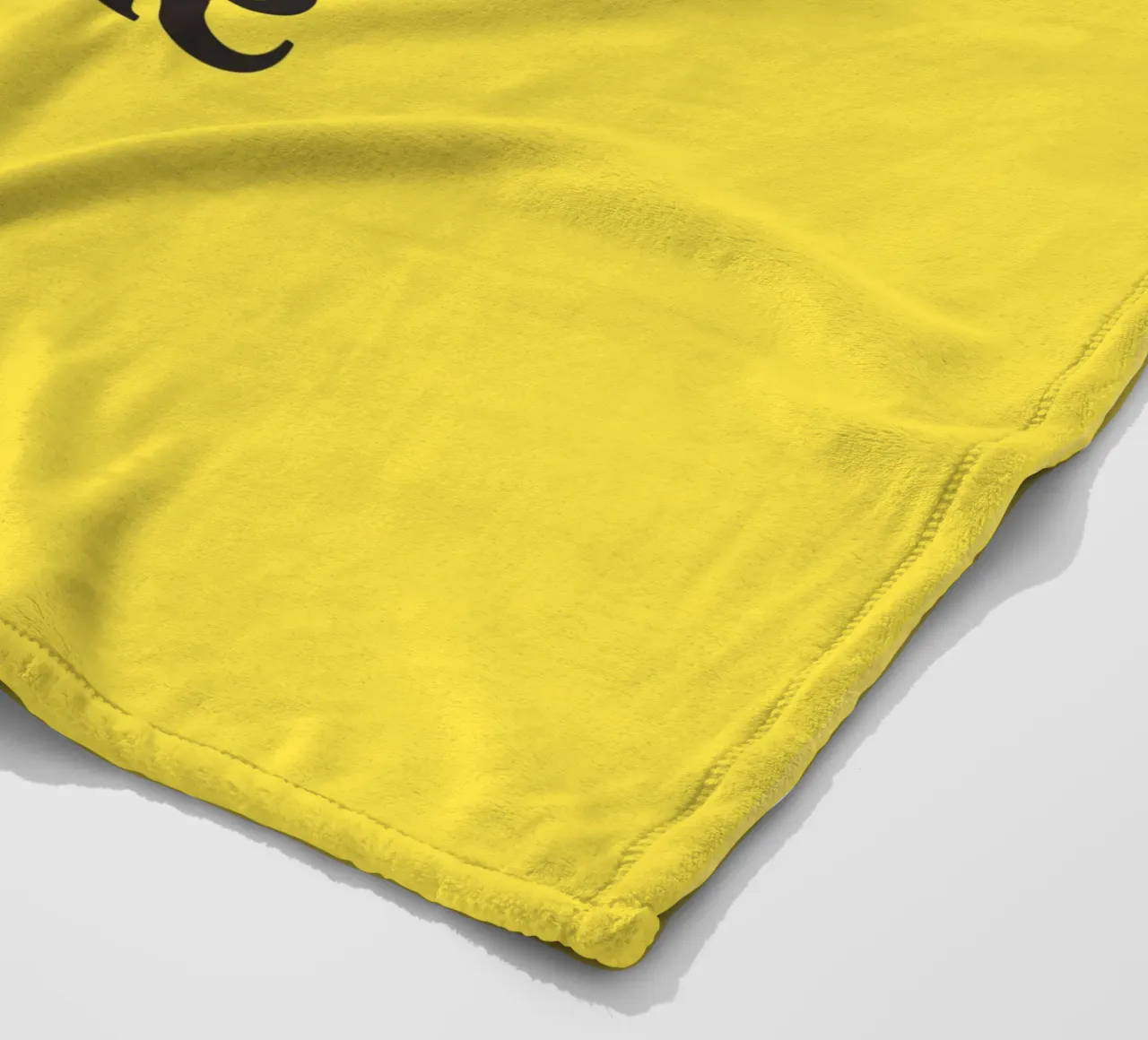 Here For a Good Time Inspirational Typography Print Jaune plaid polaire de THE MOTIVATED TYPE