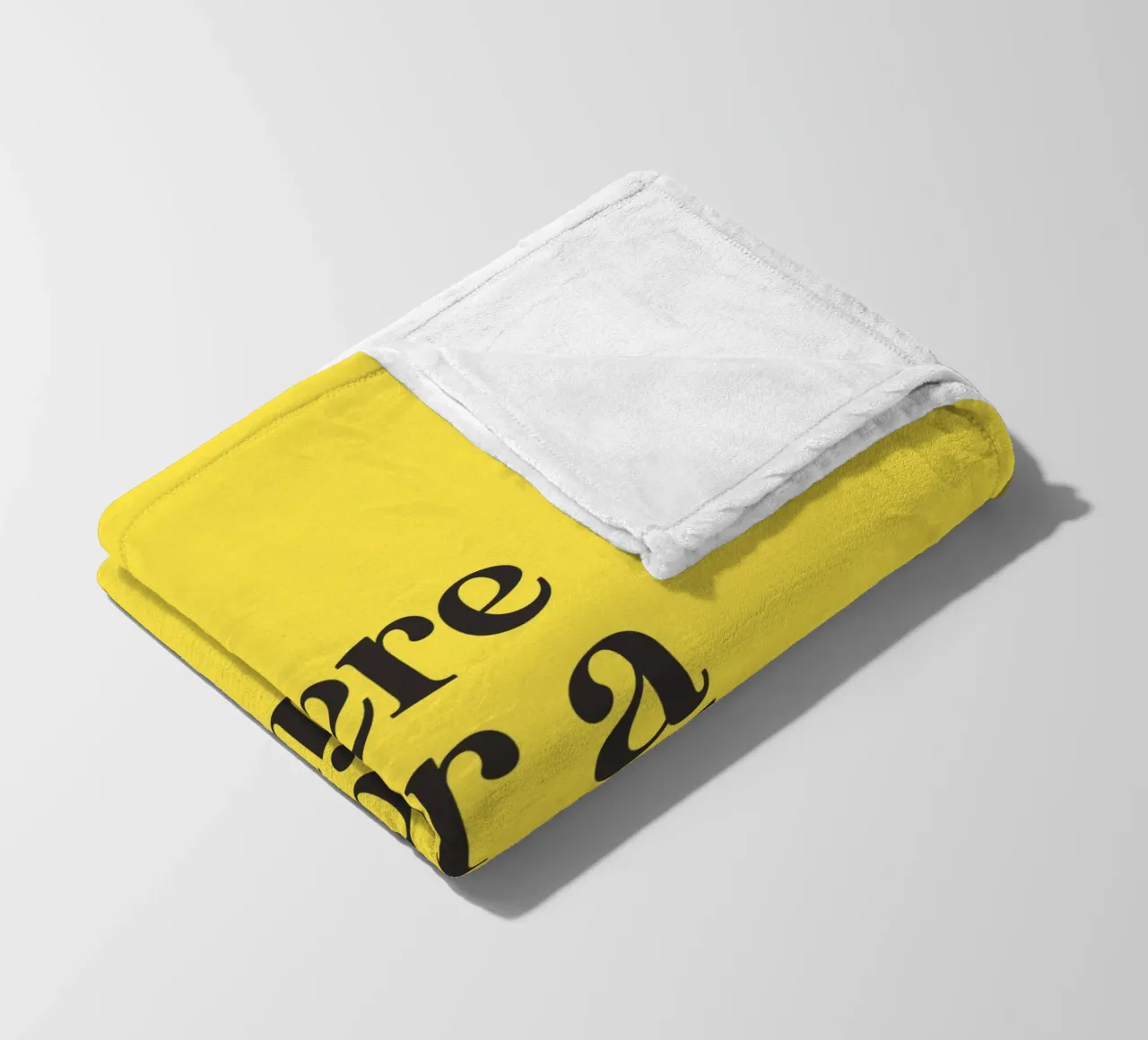 Here For a Good Time Inspirational Typography Print Jaune plaid polaire de THE MOTIVATED TYPE