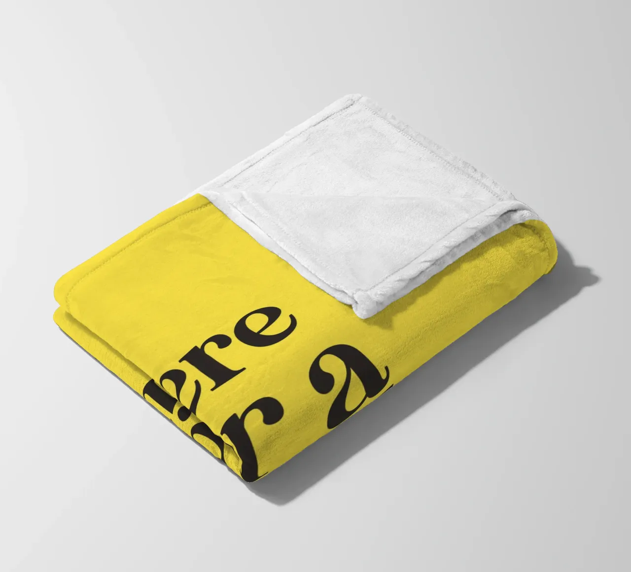 Here For a Good Time Inspirational Typography Print Jaune plaid polaire de THE MOTIVATED TYPE