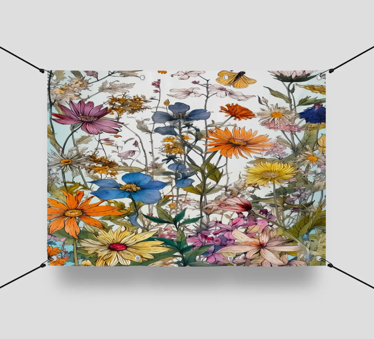 Prato dei fiori selvatici telo in pvc da Justyna Jaszke JBJart