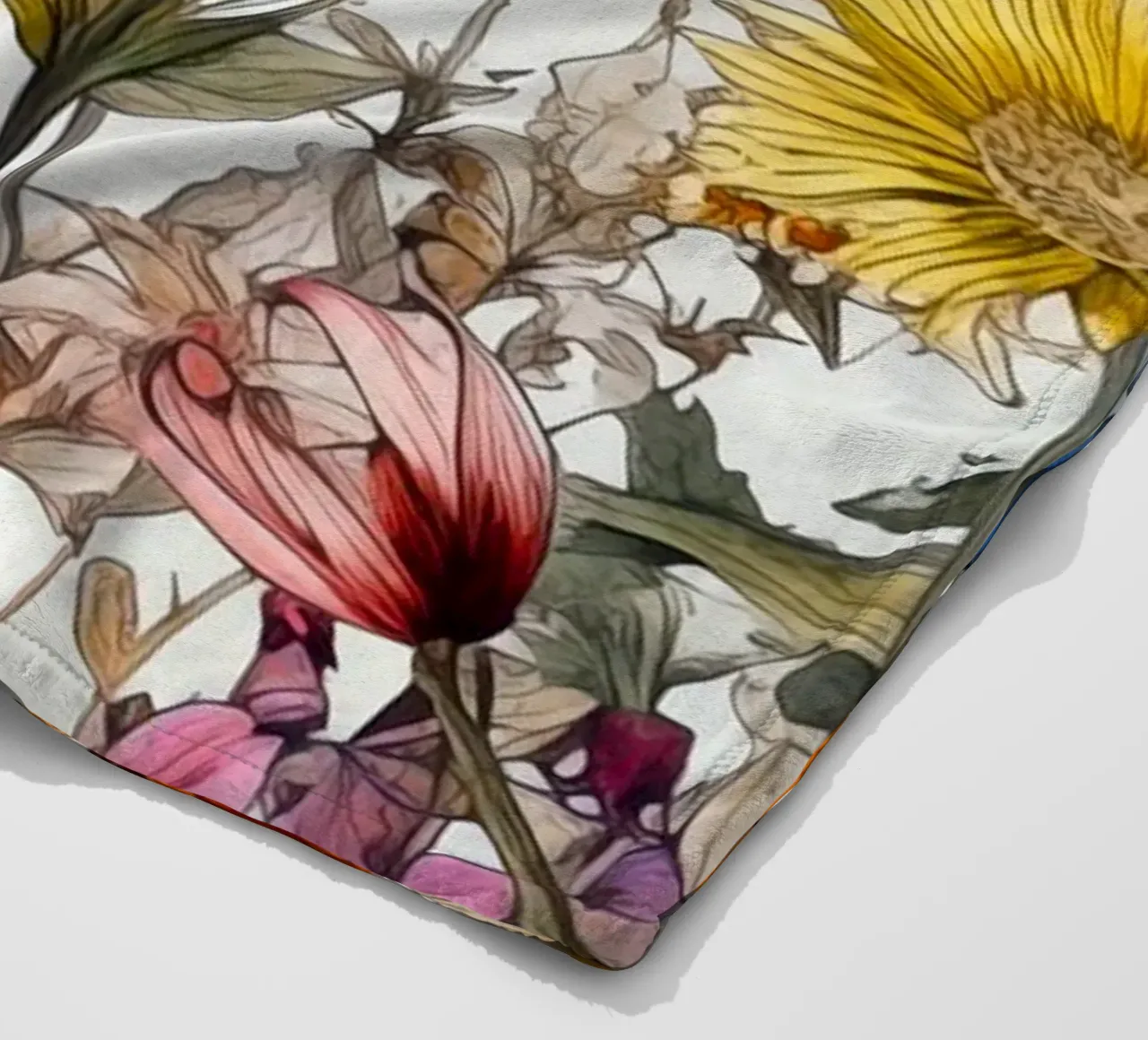 Prato dei fiori selvatici coperta in pile da Justyna Jaszke JBJart