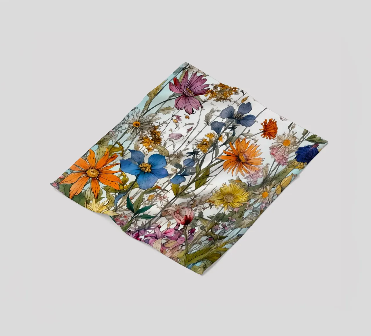 Prato dei fiori selvatici coperta in pile da Justyna Jaszke JBJart