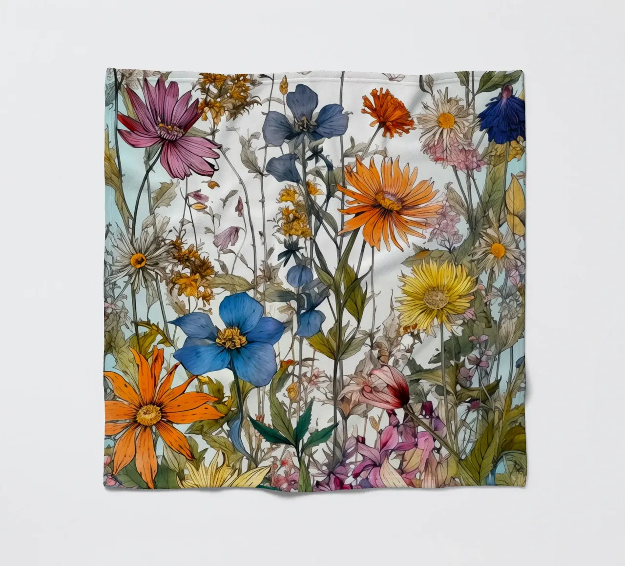 Prato dei fiori selvatici coperta in pile da Justyna Jaszke JBJart