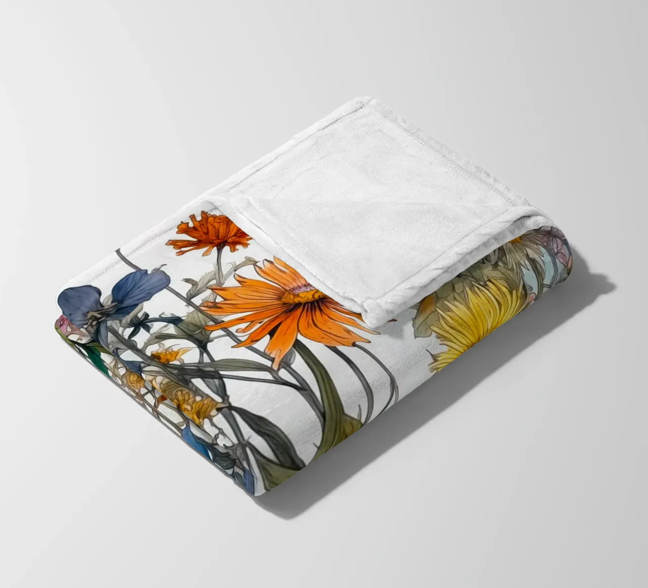 Prato dei fiori selvatici coperta in pile da Justyna Jaszke JBJart