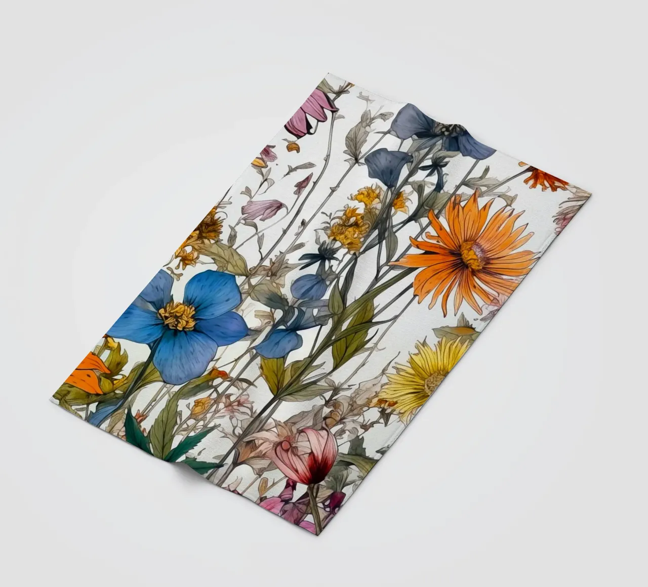 Prato dei fiori selvatici coperta in pile da Justyna Jaszke JBJart
