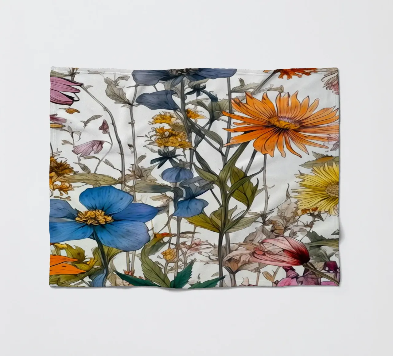 Prato dei fiori selvatici coperta in pile da Justyna Jaszke JBJart