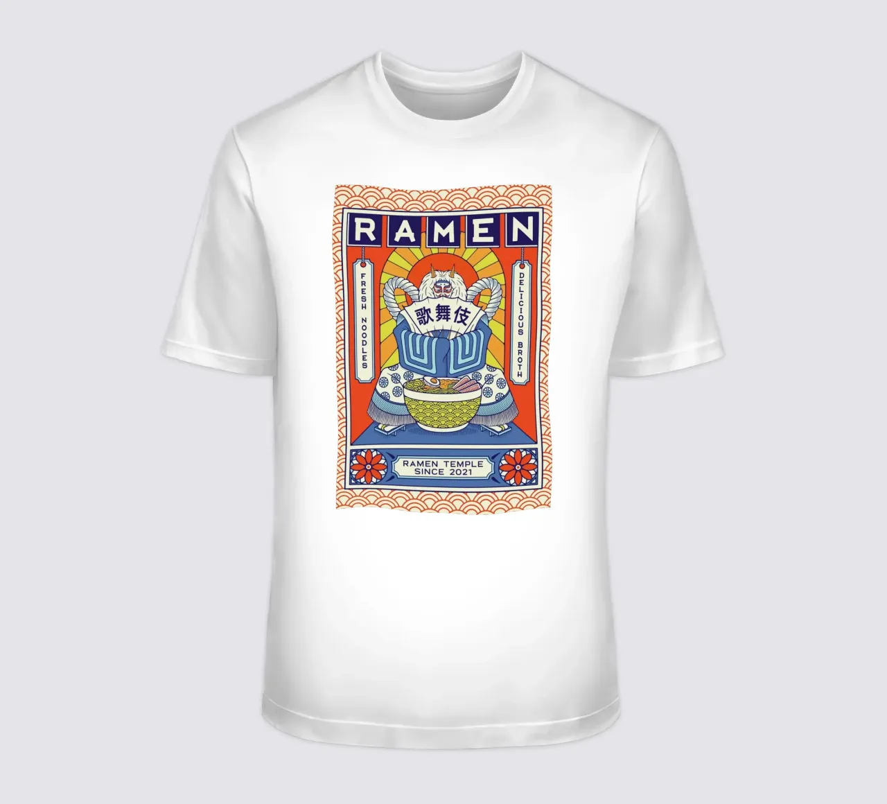 Ramen Temple Broth T-Shirt von daylight design studio