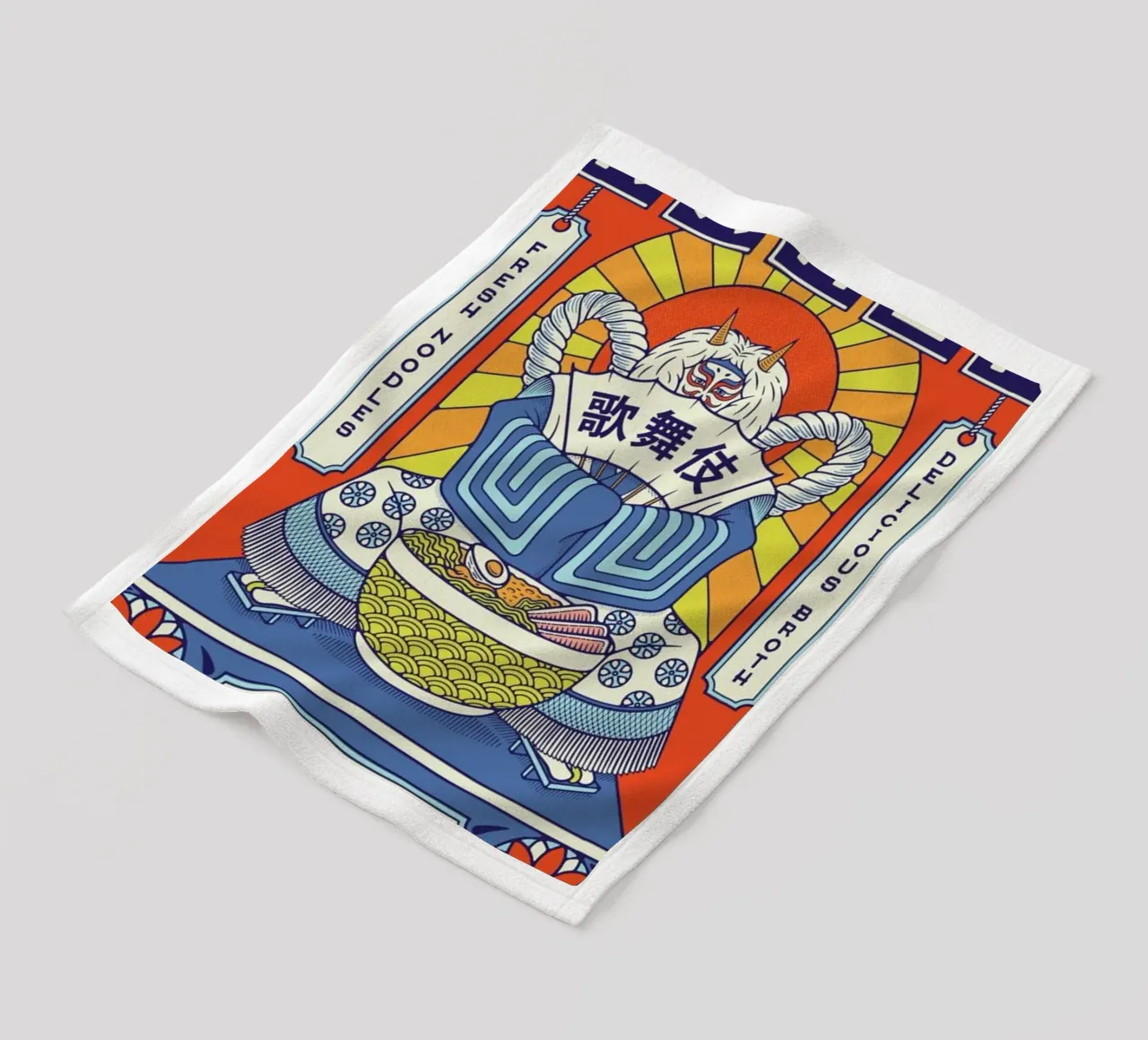 Ramen Temple Broth coperta in pile da daylight design studio